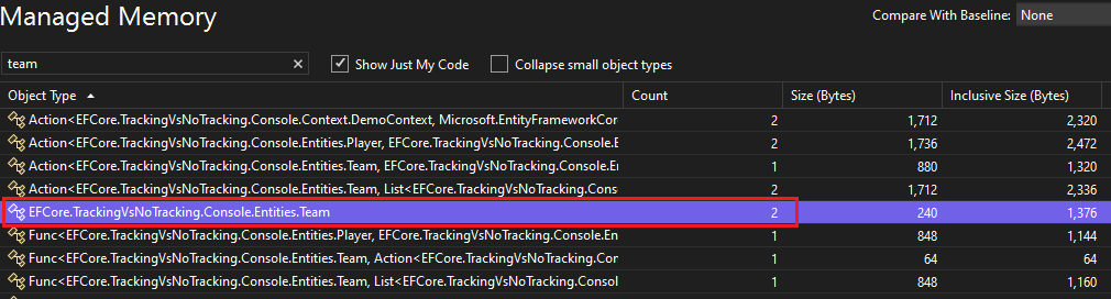 Managed memory 2 teams - No Tracking With Identity Resolution